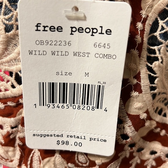 Free People Wild Wild West Combo, Halter Top Size Medium - Picture 7 of 7